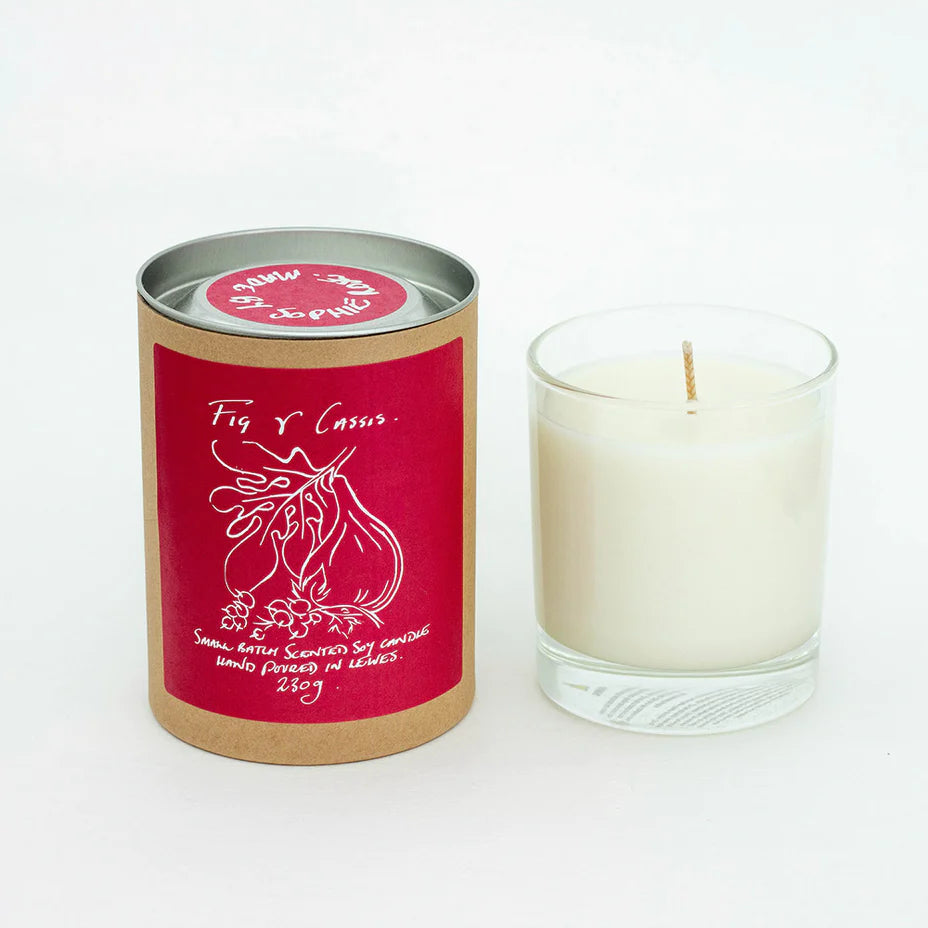 Fig + Cassis Large Scented Soy Candle