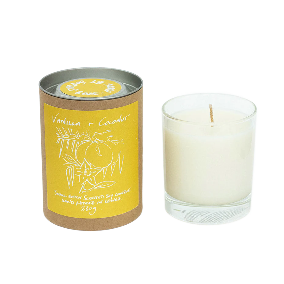 Vanilla + Coconut Large Scented Soy Candle