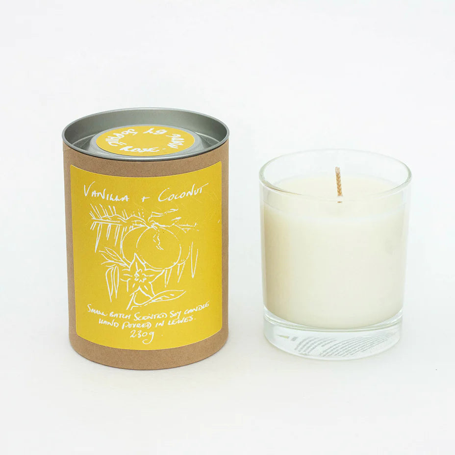 Vanilla + Coconut Large Scented Soy Candle